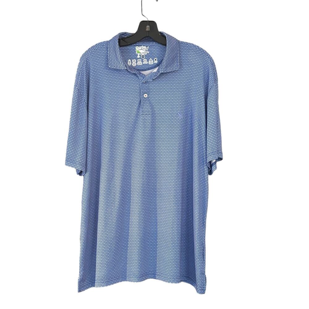 Tailor Byrd Men’s Performance Golf Polo Shirt Sz XXL SPF 30 Quick Dry Preppy